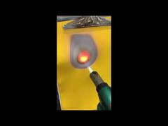 シリコーン コーティングされたグラスファイバー生地の耐火カーテン材料 850g/m2 のデモを見る