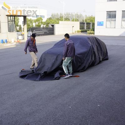 550℃/1000℃ Thermal Resistance EV Car Fire Blanket with Oxygen Deprivation and Gray Color for Emergency Use