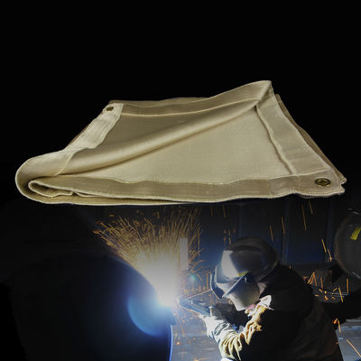 17 Oz 16 Mil Fireproof Welding Blanket with Sparks Protection for High Temperature Safety
