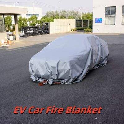 Gray EV Fire Blanket 550℃ Thermal Resistance for Lithium Battery Fires