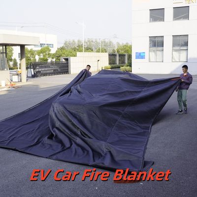 EV Car Fire Blanket Gray 550℃ Thermal Resistance for Lithium Battery Fires
