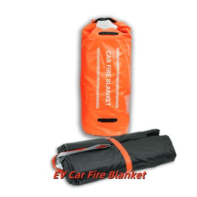 Gray EV Car Fire Blanket with 550℃/1000℃ Thermal Resistance for Oxygen Deprivation Fire Safety