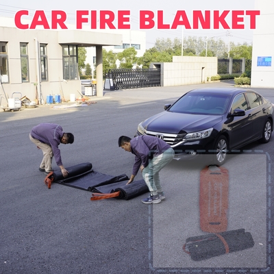 EV Fire Blanket Gray 550℃ Thermal Resistance for Lithium Battery Fires