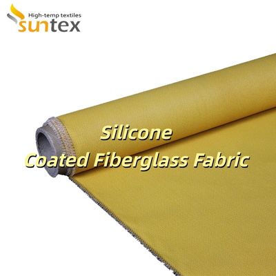 Fire Retardant Silicone Coated Fiberglass Fabric with Enhanced Durability and Double Sided Coating Alkali Free