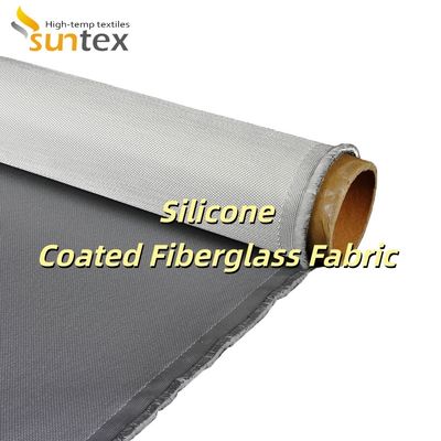 Weatherproof Anti-Aging Alkali Free Silicone Coated Fiberglass Fabric for High Temperature Applications