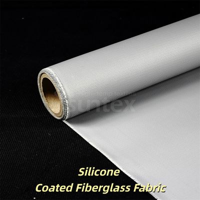 Alkali Free Water Repellent Silicone Coated Fiberglass Fabric with Temperature Resistance -50°C to 500°C for Insulation