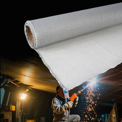 Fireproof PU Coated Fiberglass Fabric with Twill Weave 460 g/sqm and 0.41 mm Thickness for High Temperature Resistance