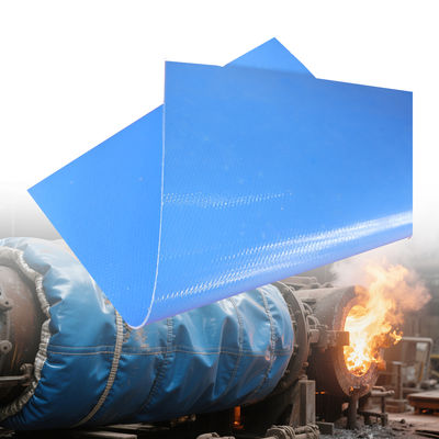 Silicone Coated Fiberglass Fabric with 50 m / 100 m Roll Length Splash Proof and Anti-Aging Properties for Industrial Use