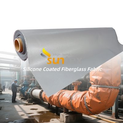 Anti-Corrosive Weatherproof Water Repellent Silicone Coated Fiberglass Fabric Fireproof Welding Blanket
