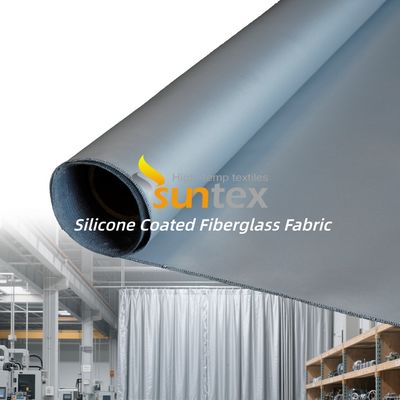 Double Sided Silicone Coated Fiberglass Fabric with 50 m / 100 m Roll Length Corrosion Resistant and Weatherproof