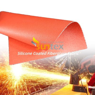 Fireproof and Heat Resistant Silicone Coated Fiberglass Fabric 850g/m2 for High Temperature Protection