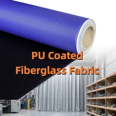 PU-Coated Fiberglass Fabric | 460 gsm, 0.41 mm ThicknessWidth: 1m - 1.55m | Heat & Abrasion Resistant