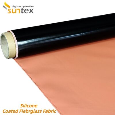 Fireproof Waterproof Silicone Coated Fiberglass Fabric 850g/m2 High Silica Fiberglass Cloth for Harsh Environments