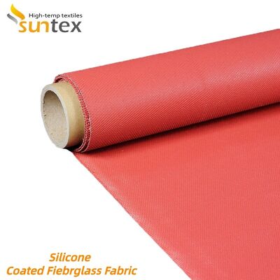 Fireproof Silicone Coated Fiberglass Fabric with Double Side Silicone Coating and 850g/m2 High Strength for Harsh Weather Conditions