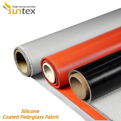 Durable Fireproof Silicone Coated Fiberglass Fabric with Double Side Silicon Coating, 850g/m2 Weight, and 260℃ Heat Resistance