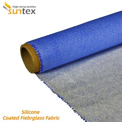 Fireproof Waterproof 850g/m2 Silicone Coated Fiberglass Fabric High Silica Fiberglass Cloth for Industrial Use