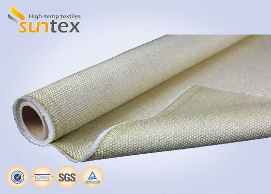 Vermiculite Coated Fiberglass Fabric 1200°C Fire Resistant 620g/sqm