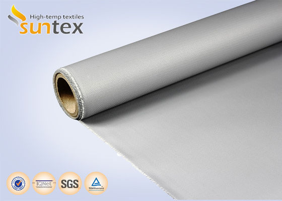 Anti-Fire Curtain Material: 32 Oz Rubber Silicone Coated Fiberglass Fabric