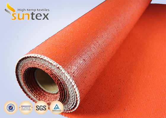 Customized Colored  Silicone Fiberglass Fabric Fireproof High Temperature Thermal Insulation Silicone Coated Fabric Cloth