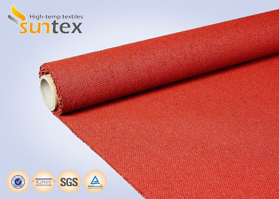 Red Silicone Fiberglass Cloth 960 G/sqm, Heat & Cold Insulation Material