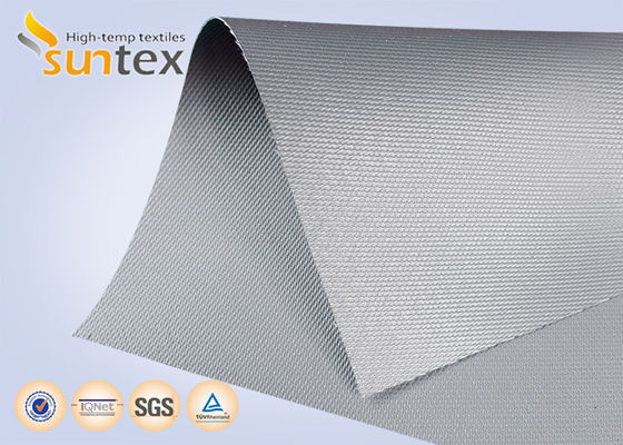 Fireproof Heat Resistant Silicone Coated Fiberglass Fabric 850g/m2 High Silica Fiberglass Cloth
