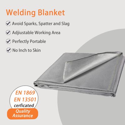 Large Size 100% Fiberglass Welding Blanket Fire Blanket with 550°C Heat Resistance for Industrial Safety