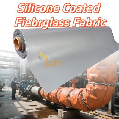 High Temperature Resistant Fireproof Anti-tear Silicone Coated Fiberglass Fabric for Industrial Use
