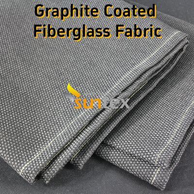 Graphite Coated Glass Cloth High Temperature Fiberglass Cloth with 750℃ Coating and 550℃ Fabric Resistance 28.82oz/sqy