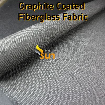 Graphite Coated High Temperature Fiberglass Cloth Fireproof Blanket with 750℃ Coating and 550℃ Fabric Resistance 28.82oz/sqy