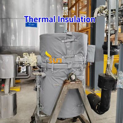 Custom 1000°C Temperature Resistant Removable Insulation Jacket with Water and Oil Resistant Thermal Insulation Cover