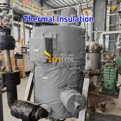 Custom 1000°C Temperature Resistant Removable Insulation Jacket with Water and Oil Resistant Thermal Insulation Cover