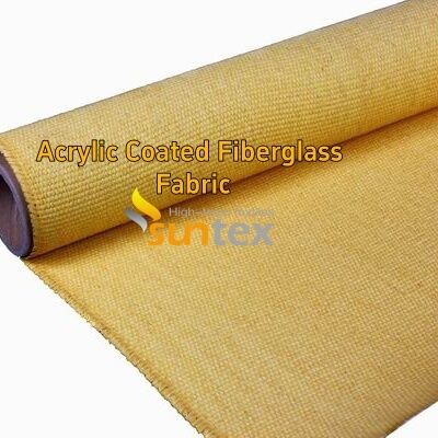 Red 550 Degree C Acrylic Coated Fiberglass Fabric for Welding Blankets - Easy to Sew and Cut