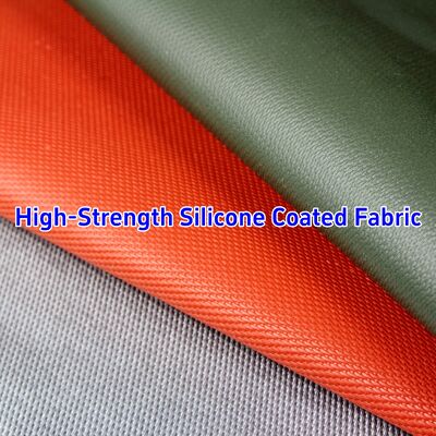 590 g/sqm 0.45 mm Thickness Silicone Coated Fiberglass Fabric With -50℃ to 550℃ Standing Temperature