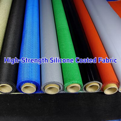 High Temperature Resistant Fire Resistance 590 g/sqm Weight Silicone Coated Fiberglass Fabric High Silica Fiberglass Cloth