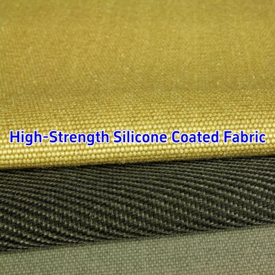 Alkali Free Fireproof Silicone Coated Fiberglass Fabric 590 g/sqm for Heat Resistant Insulation