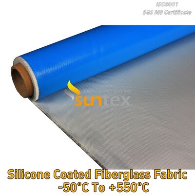 Suntex Heat Resistant C-Glass Fire Retardant Silicone Coated Silicone Rubber Coated Fiberglass Sheet/Fabric/Cloth