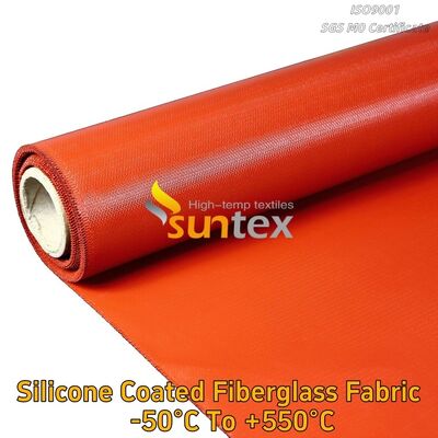 Different Colors High Temperature Thermal Insulation Fireproof Silicone Rubber Coated Fiberglass Fabric