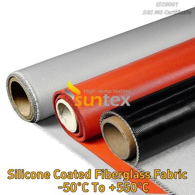 Heat Resistant E-Glass Fireproof Wholesale Double/Side Silicone Coated Fiberglass Cloth Fabric