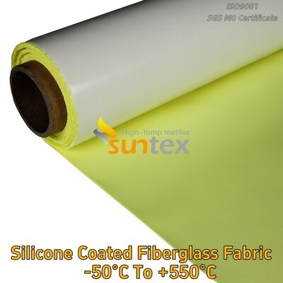 Fireproof Silicone Rubber Calcium Silicate Coated Impregnated Fiberglass Fabric Cloth