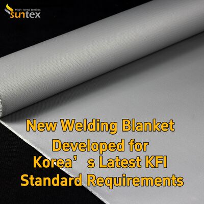 Suntex KFI Certified Custom Welding Fire Blanket High Heat Resistant Fiberglass Fireproof Blanket Anti-Spark Anti-Slag Industrial Welding Safety Protection