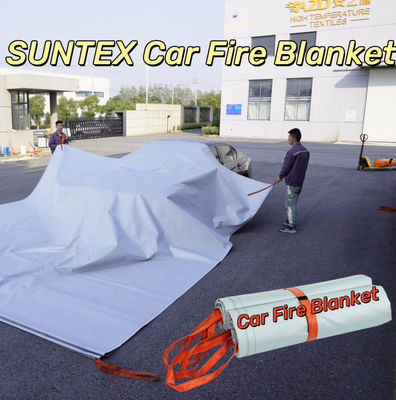 サンテックスの自動車用防火毛布 1000°Cまで耐熱性