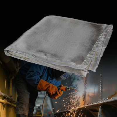 17 Oz 16 Mil Fireproof Welding Blanket with Sparks Protection for High Temperature Safety