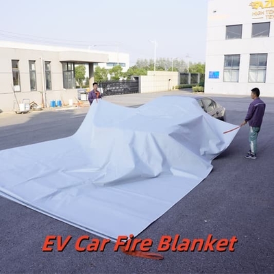 EV 防火毛布 グレー 550°C/1000°C リチウム電池の火災に対する熱耐性