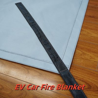 Gray EV Fire Blanket 550℃ Thermal Resistance for Lithium Battery Fires