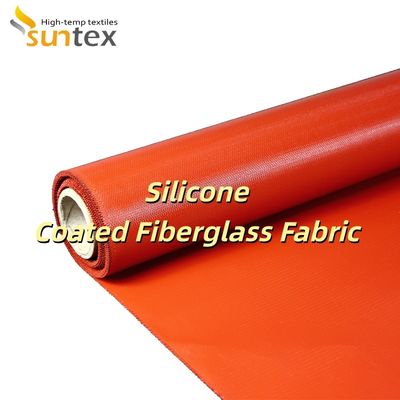 Double Sided Silicone Coated Fiberglass Fabric Alkali Free Grey Color Fireproof Thermal Insulation Cloth