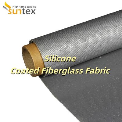 0.3 mm Thickness 400 g/sqm Weight 1.5 meter Width Silicone Coated Fiberglass Fabric for Heat and Fire Resistance