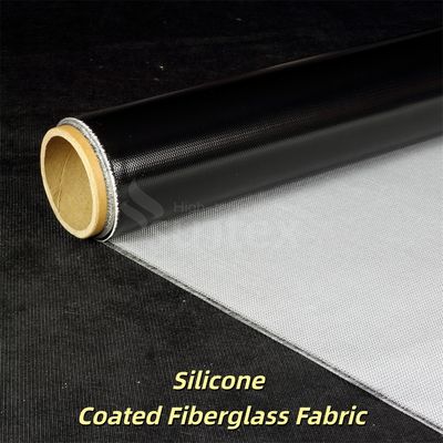 厚さ0.3mm、400g/㎡重量のシリコンコーティングされたグラスファイバー生地、幅1 / 1.2 / 1.5メートル