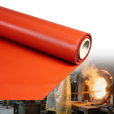 Fireproof Silicone Coated Fiberglass Fabric with Sparks Resistance and Weatherproof Properties for Welding Blankets