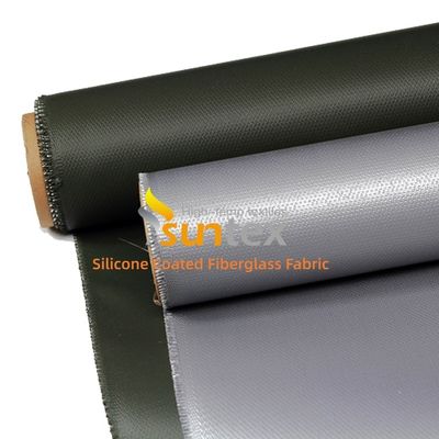 Double Sided Silicone Coated Fiberglass Fabric with Enhanced Durability and 50 m / 100 m Roll Length