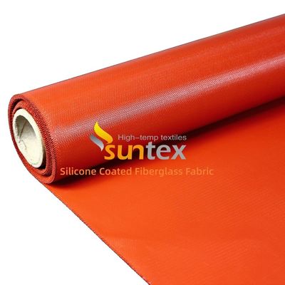 Double Sided E Glass Woven Silicone Coated Fiberglass Fabric with 50 m / 100 m Roll Length